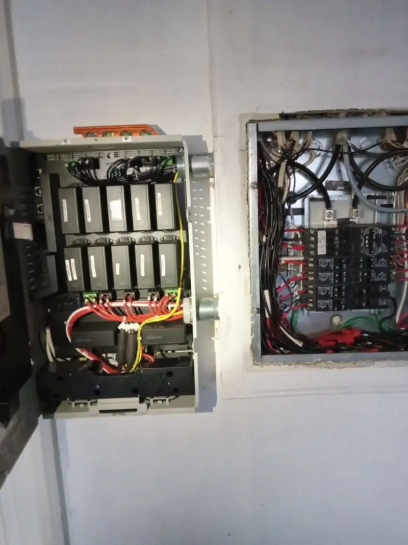 Electrical panel upgrade completed for Security Camera Wiring in Lawrenceville